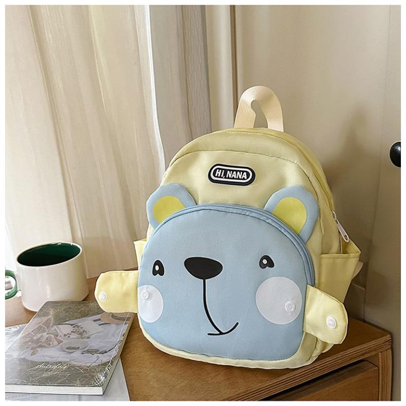 The new schoolbag is high-value, fresh and sweet, cute cartoon bear backpack, grade 1-3 student lightweight travel backpack.