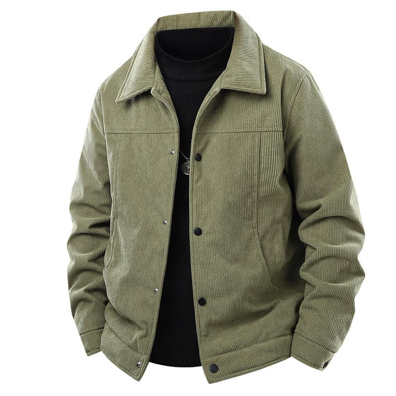 Autumn Jacket Trendy Corduroy Jacket Lapel Jacket Top