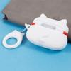 Silicone Cover for Apple AirPods Pro Bluetooth-compatible Earphones Lucky Cat Protective Case with Loop Strap