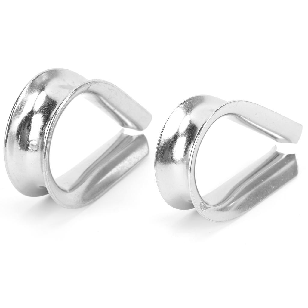 16MM Marine Wire Rope Stainless Steel Clips Cable Protective Ring Thimbles Clamps