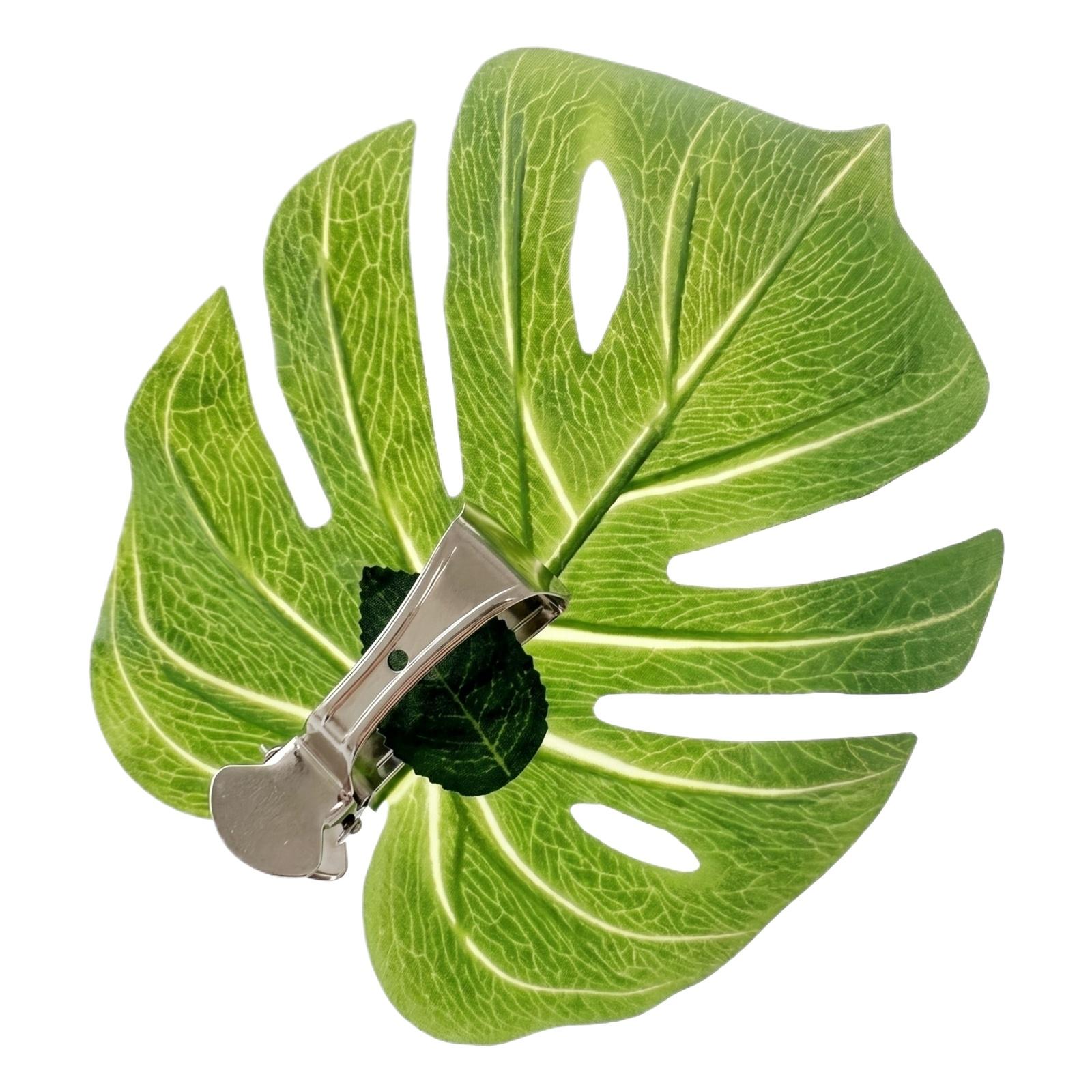 

Artificial Leaf Clip for Window Curtain Decoration Greenery Leaf Clip for Home Office Decorative Plant Attachment with Metal Clamp one size зелёный