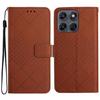 Etui Portfelowe do Moto G67 5G - Skóra/PU, Brązowe