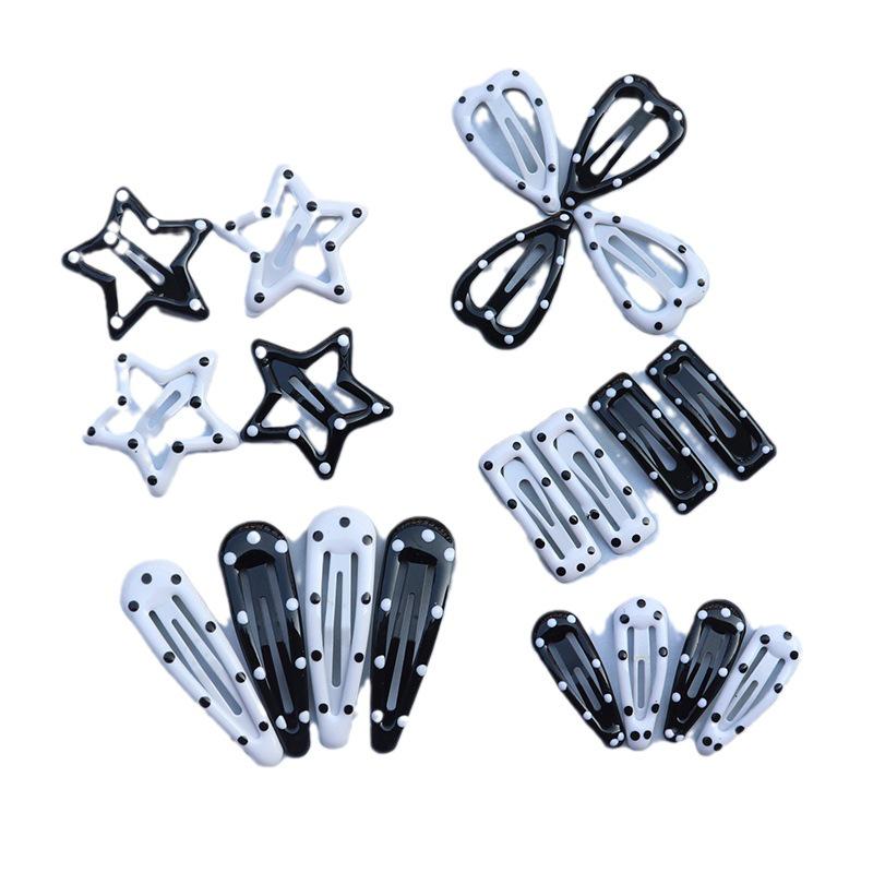 20 Colorful Polka Dot Hair Clips for Girls & Babies - Small BB Clips & Hairpins