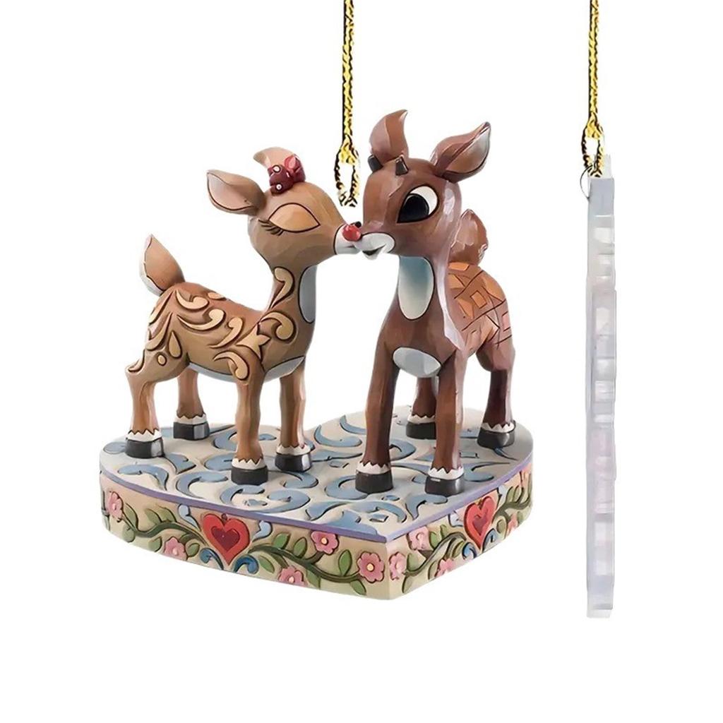 Deer Christmas Ornaments, Car Rearview Mirror Pendants, Backpack Pendants, Suitable For The Whole Family