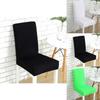 Weicher Stuhlbezug Einfarbig Elastische Überwürfe für Esszimmer