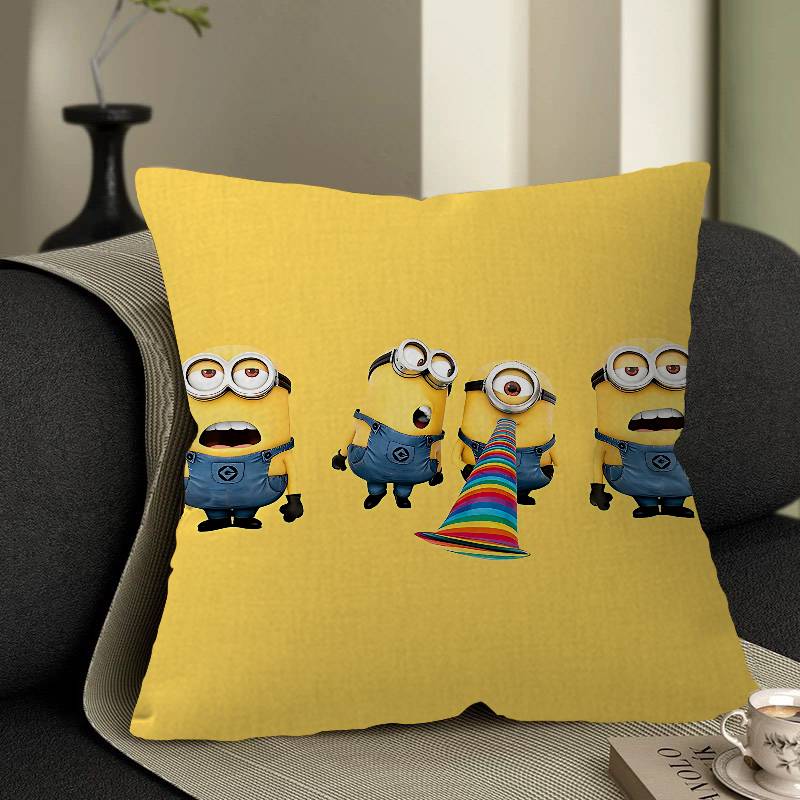 M-Minions-S Personalized Pillow Cover Kids Bedroom Wild Party Decor Pillowcase Kid Birthday Shower Gift