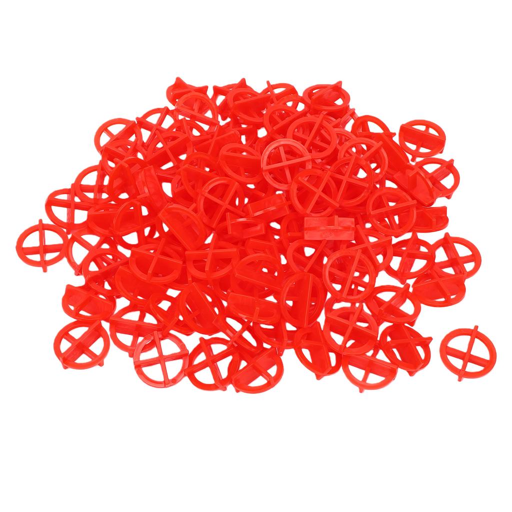 500 Stück Entfernbare Fliesenabstandshalter 1/16 Zoll 2 mm Wiederverwendbar Wandboden Bauwerkzeug Fliesen-Nivelliersystem Rot 2,0 mm