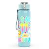 1PC It Is My 11th Birthday Bright Badge Print 750ml Color Plastic Sports Water Bottle Leakproof Flip Straw Lid Suitable for Sports Office Home Use