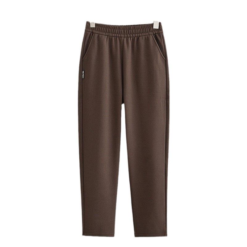 Autumn/Winter Warm Velvet Casual Pants for Women Aged 45-65