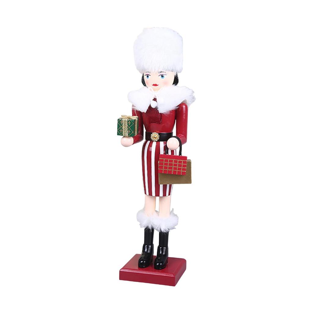 15in Nutcracker Ornaments Doll Home Decor Xmas Desktop Decoration for Scene