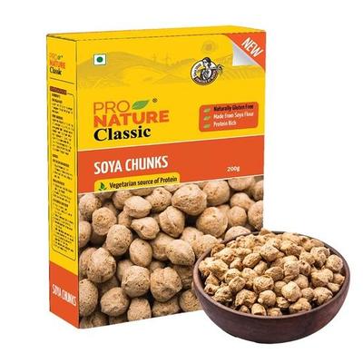 Pro Nature Classic Soya Chunks 200 Gm Box
