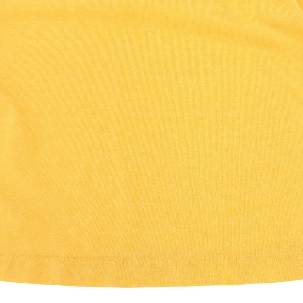 BRITTANIA Made in USA Five-quarter sleeve V neck T-shirt S yellow Men's Used