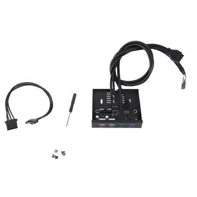 3.5 Inch Front Panel USB3.0 Hub High Speed 4 Port Internal Combo Bracket Adapter for PC Desktop 3.5