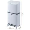 Double-Layer Pedal Trash Bin Kitchen Garbage Dry Wet Separation Covered Containers Living Room Waste Organizer