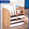 Creative Desktop Multi-Functional File Rack for Bills and Documents