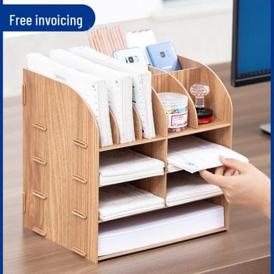 Creative Desktop Multi-Functional File Rack for Bills and Documents