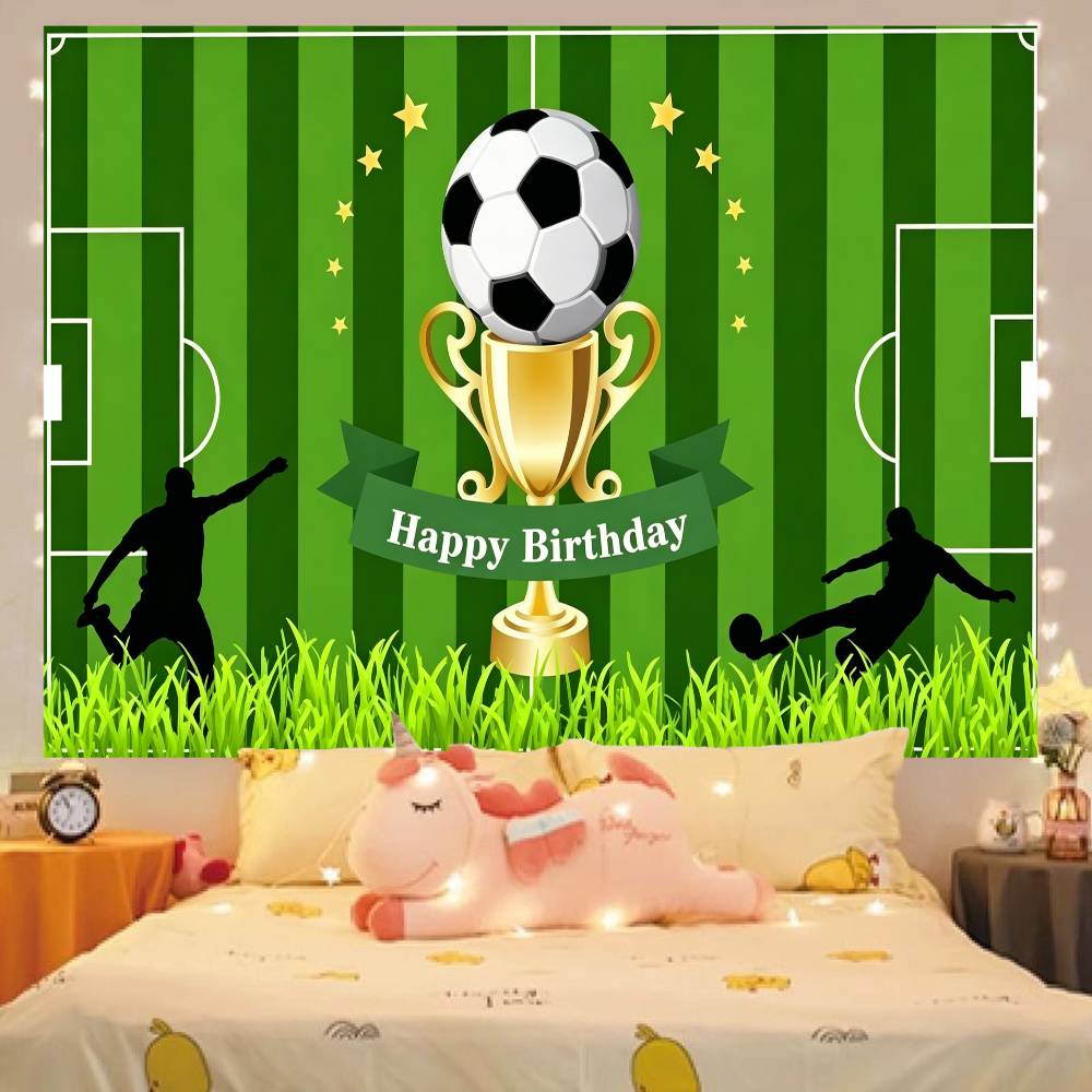 Football Boy Birthday Party Decorations Backdrop Photography Background Photo Studio Props Banner