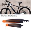 Durable Bicycle Wings 2Pcs Bike Mudguard Set Front Rear Fenders High Strength Accessories Anti-fouling Design Universal Easy to Install Rust-free