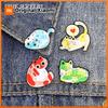 Fantasy Colorful Graffiti Cat Badge Enamel Pin Cute Rainbow Cat & Playful Expressions Brooch Lapel Badge Cat Lovers Jewelry Gift