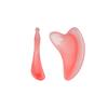 Pink Gradient Facial Gua Sha Scraper And Eye Massage Stick Set, Double Ended Lymphatic Drainage Tool For Face And Neck