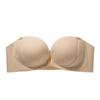 Trägerlose rutschfeste Push-Up Dessous: Verschluss vorne, Extra dick, Sexy unsichtbarer Push-up für kleine Brüste