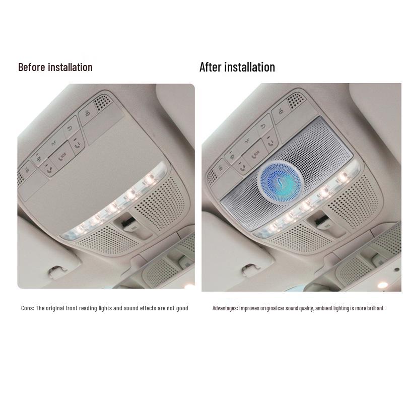 Mercedes-Benz C-Class, GLC, E-Class Roof Sunglasses Holder with Reading Light & Ambient Light Integration