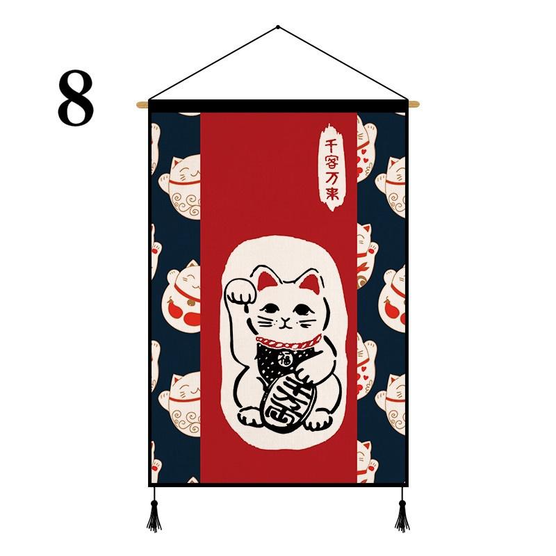 Canvas Painting Posters Japanese style Banner Flag Sushi Restaurant Decoration Home Decor Print Art Aisle Wall Art Canvas Painting for Living Room