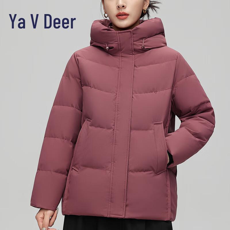 Ya Lu RS Women's Loose Hooded Winter Down Jacket