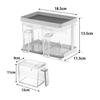 Yamazaki Spice Container & Rack Tower 2-Piece Set White 3341 (W9xD15xH11cm)