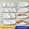 A5 Melamine Rectangular Divided Dinner Plate