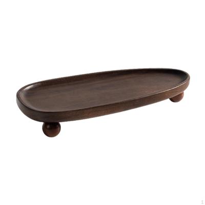 Bandeja de Madera Plato de Exhibición para Joyería, Soporte Pedestal Reutilizable para Perfume para Entrada San Valentín