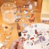 2sheets Kawaii Cat Daily Cartoon Die Cutting Stickers DIY Diary Phone Case Scrapbook Aesthetics Stationery Stickers