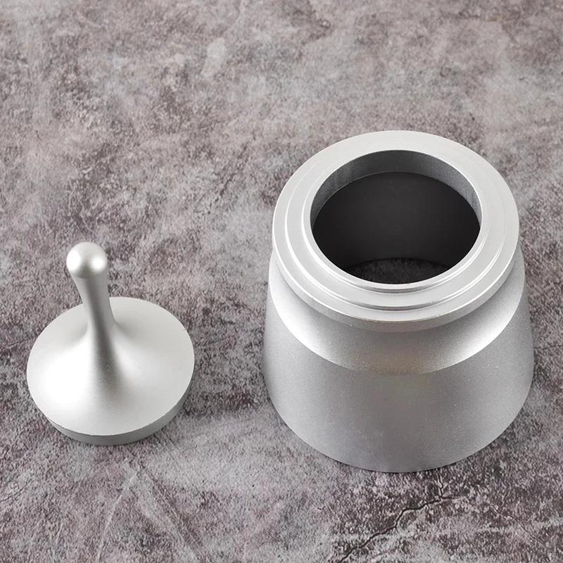 Inel de dozare cafea Aliaj de aluminiu Alimentator inteligent de pudră Râșniță Bol de preparare Ceașcă Instrument Barista pentru EK43 51/58mm Tamper de cafea