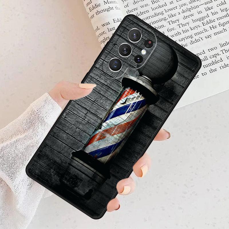 Barber Shop Hair Stylist tools Phone Case For Samsung Galaxy S25 S23 S30 S8 S21 S20 FE S24 S22 Note 10 20 Plus lite Ultra