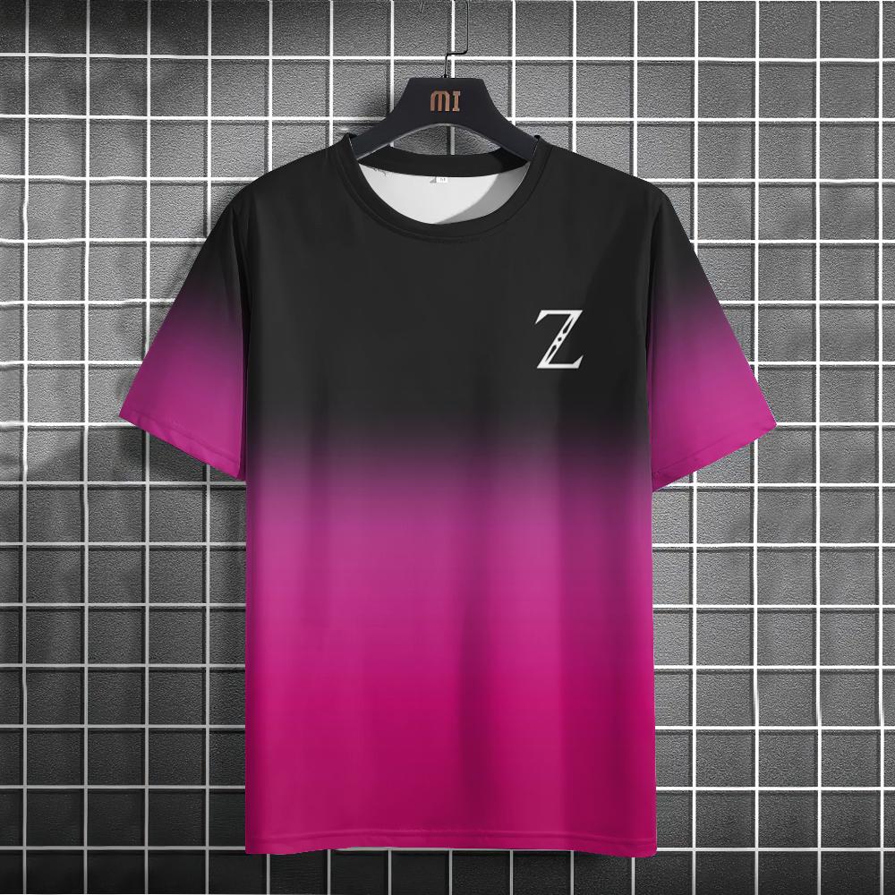 

Футболка с градиентным принтом для мужчин, летняя модная футболка с круглым вырезом и коротким рукавом, повседневная мужская толстовка свободного покроя, повседневная уличная одежда, топы 6XL