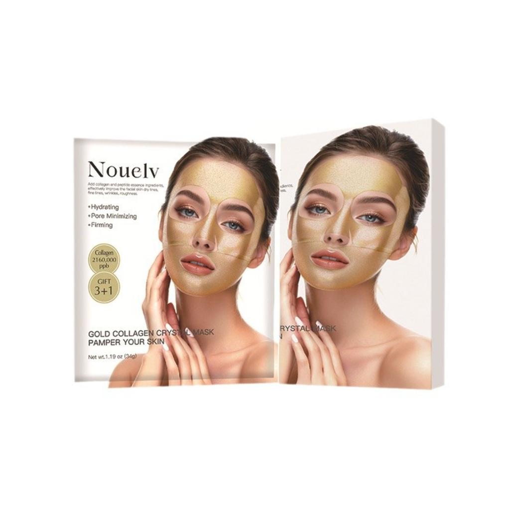 Gold Collagen Split Patch Feuchtigkeitsspendende und aufhellende Maske