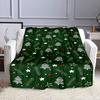 Christmas Tree and Star Pattern Blanket Patterned Flannel Blanket Perfect for the Bedroom Living Room, Sofa, or a Little Nap
