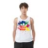 adidas Originals Lässiger Rundhals-Pullover Tintenspritzer Regenbogen Sportweste Herren Westen Weiß B30896