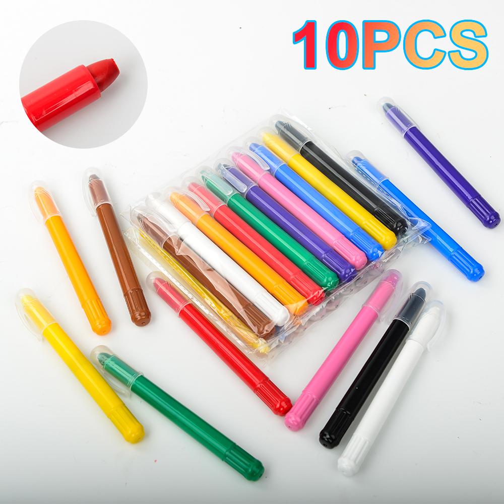 Hot Sale 10 Colors Non-Mess Crayons for Toddlers Safe Art Supplies Coloring Drawing Set Back to School Kindergarten Stationery