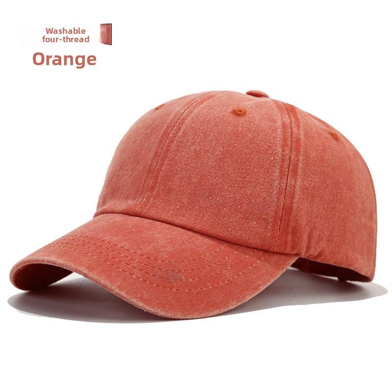 6-panel Washed Cotton Twill Baseball Cap Custom Logo Unisex Vintage Adjustable Washable Hats Factory Direct