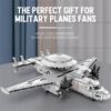 Non-Toxic 1126Cs E2 Early Warning Aircraft Building Blocks Military Air Force Fighter Plane Model Bricks Desktop Ornaments Kids Toys Gift