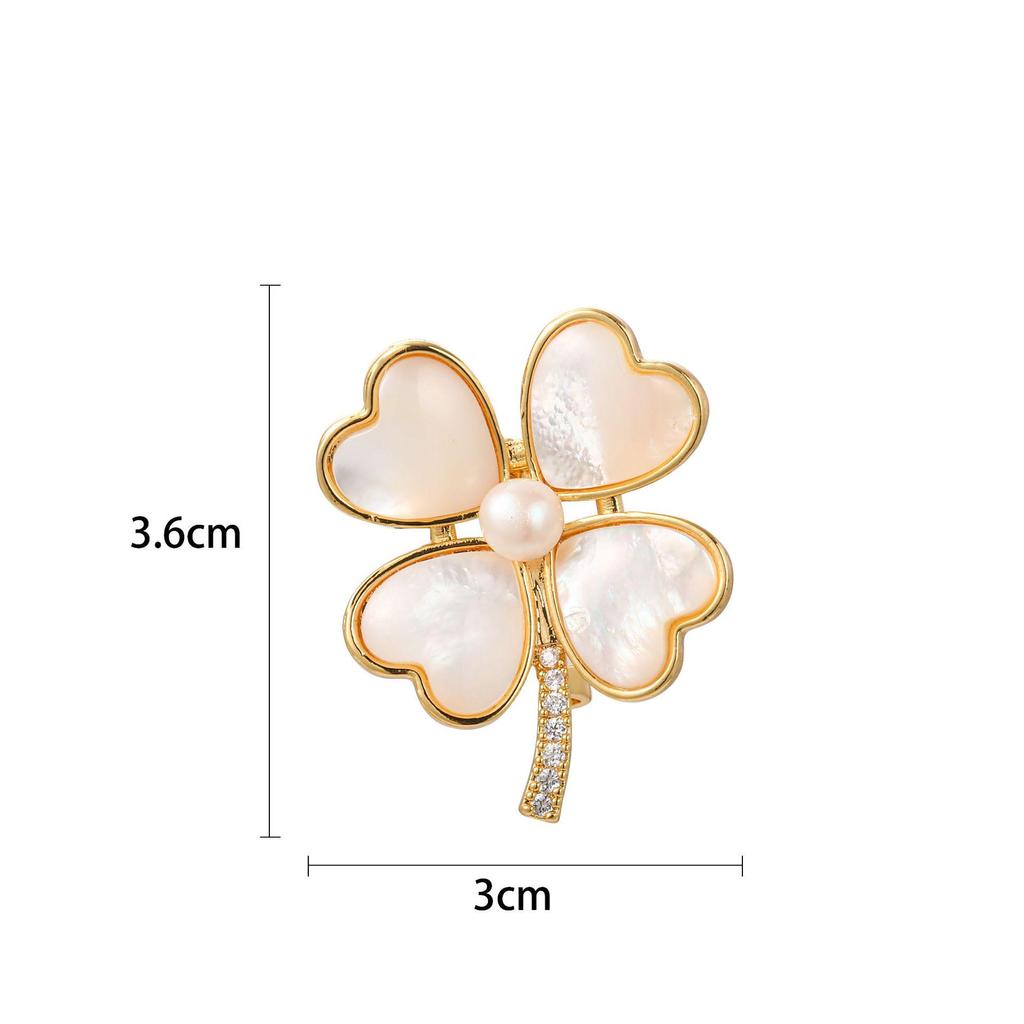 Snowflake & Butterfly Zircon Brooch with Freshwater Pearl for Women's Korean Style Suit Coat