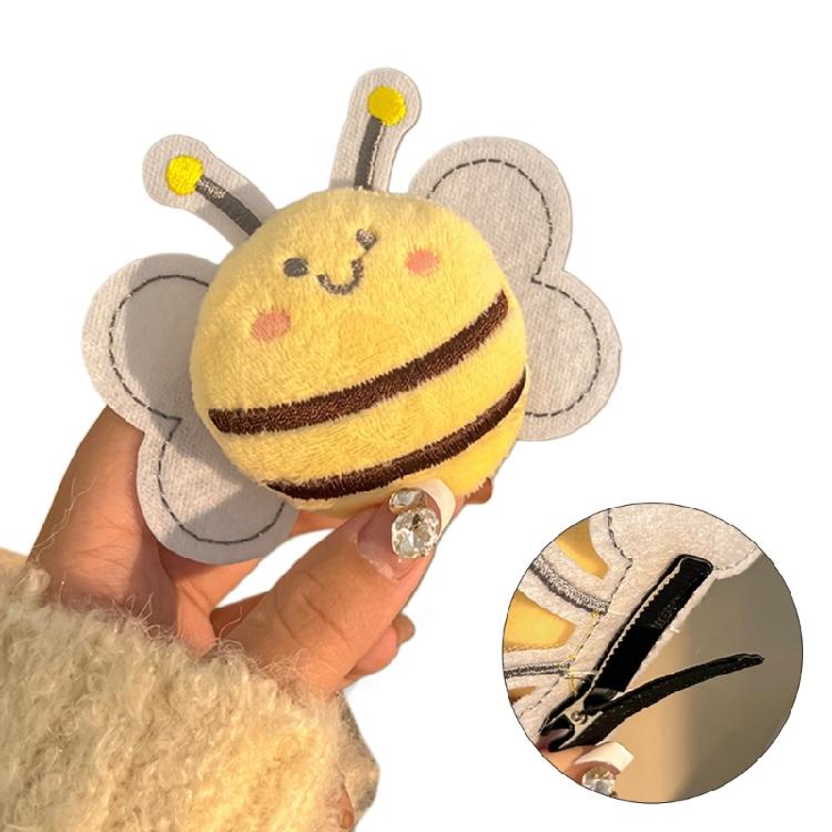 3D Cartoon Honeybee Side Pin Hair Clip Girl Hair Style Tool Antislip Hair Decors