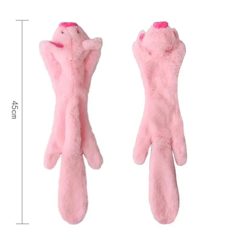 Durable Plush Dog Toy with Squeakers and Crinkle Funny Simulated Animal Squeaky Chew Toy for Interactive