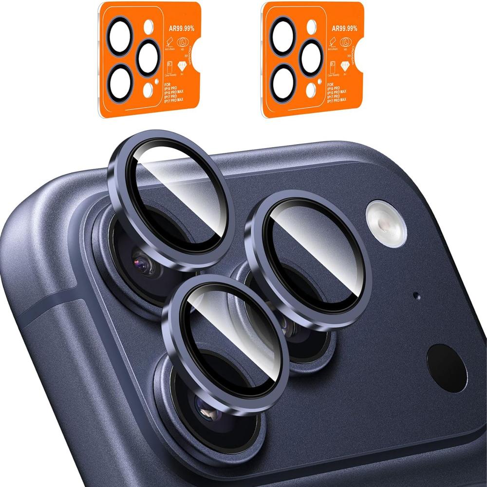 3 Pcs Camera Lens Screen Protector Film for iPhone iPhone 17 Air 17E 16E 16 Pro Max 15 Plus 14 13 Mini 12 11 17 Pro Clear Tempered Glass Lens Cover