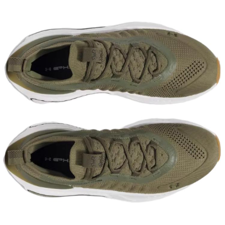 Under Armour HOVR Phantom 4 Marine OD Green Men Sneakers White Black 3027593-390