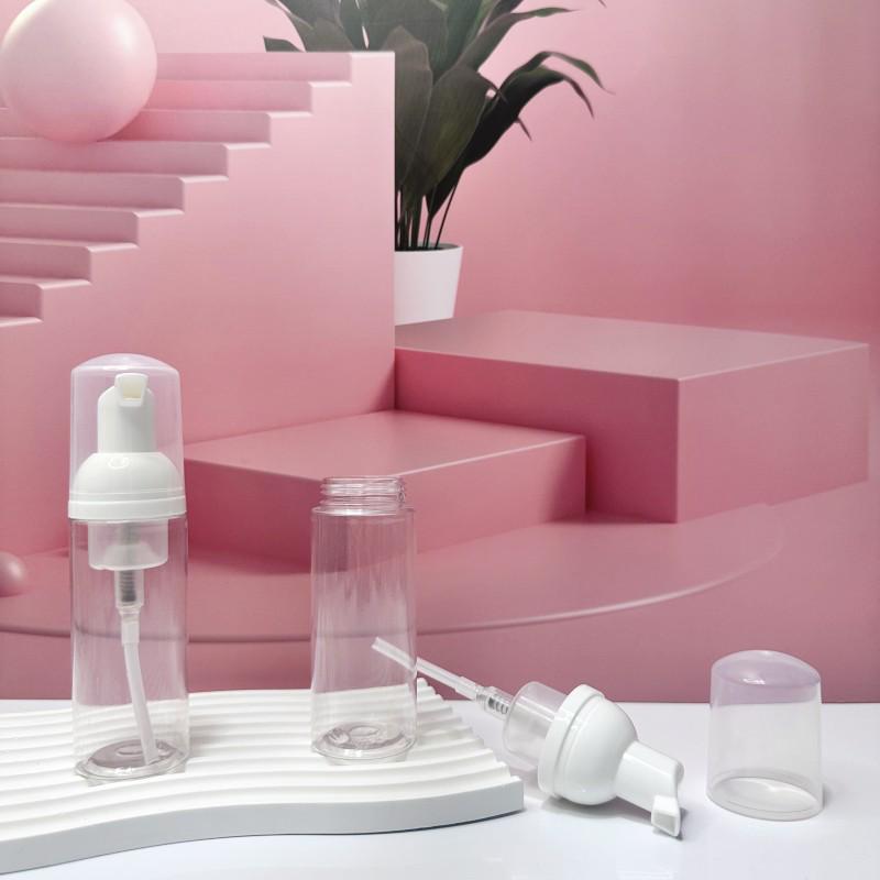 Transparent Foaming Bottle, 30ml/50ml/60ml - Ideal for Mousse, Lotion, or Eyelash Cleaning Liquid
