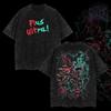 Anime My Hero Academia T Shirt Plus Ultra Printed Tshirt Yk Vintage Washed Tshirt Mens Clothing Short Sleeve Cotton Tees Tops