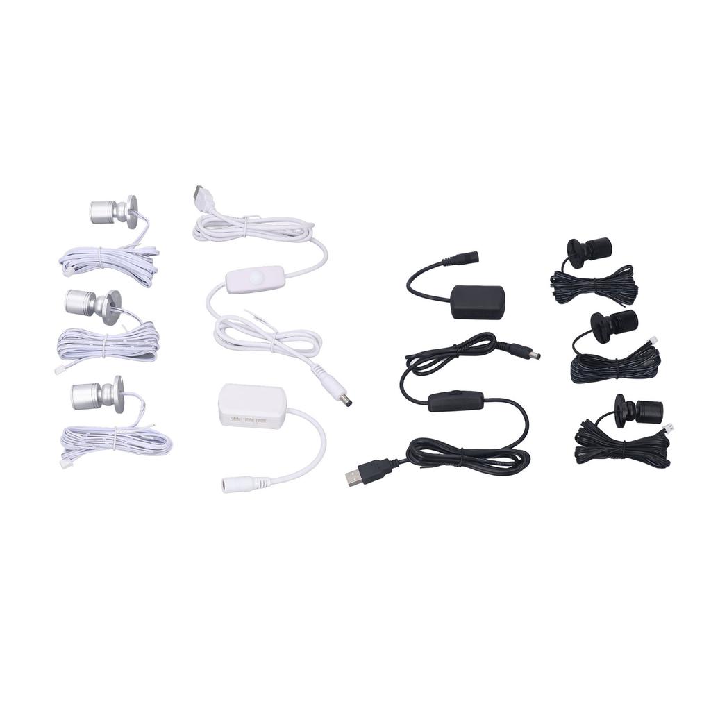  LED bodová světla 5V USB vitrínové osvětlení 1 až 3 stmívatelné světlo do malé skříňky na šperky C