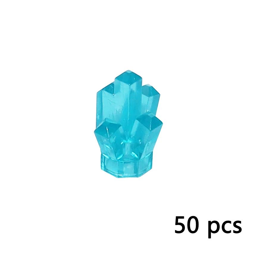 

50pcs Crystal Stone Gem Transparent Ore Mine Brick MOC Constructing Blocks Components DIY Learning-Focused Creative Playthings Compatible With